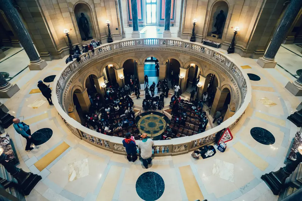 Interior rotunda of a government building